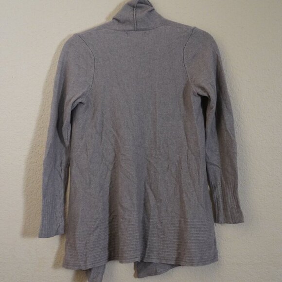 Vintage Benedetta B Grey Merino Wool Cashmere Cardigan S Minimalist drapey - Picture 5 of 8